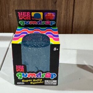 Needoh BLUE Gum Drop Squishy Sensory Toy Fast Ship